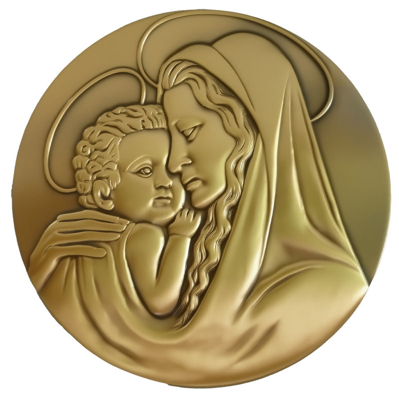 Antique Gold Brass Based Medal Coins